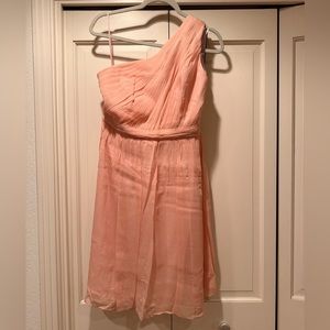J.Crew Peach Short Chiffon Bridesmaid Dress